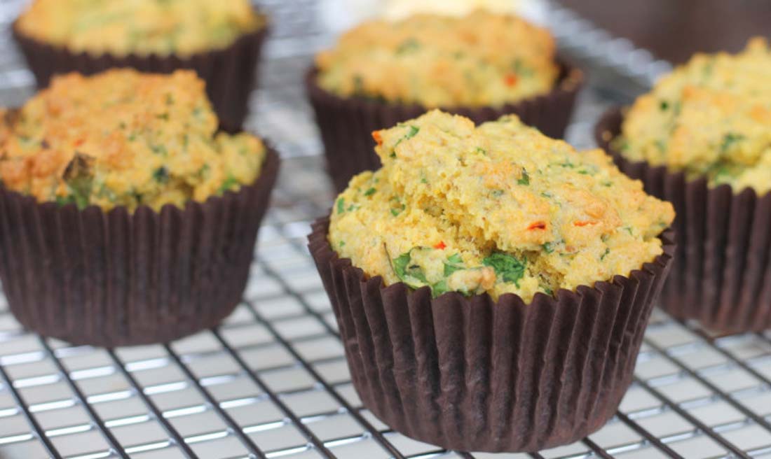 Green & Herby Savoury Muffins