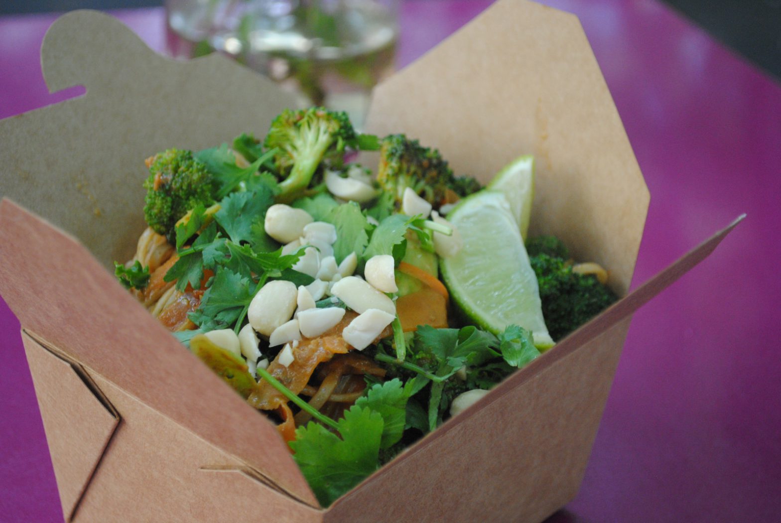 Easy Noodles & Veggies in a Peanut Chilli Ginger Sauce