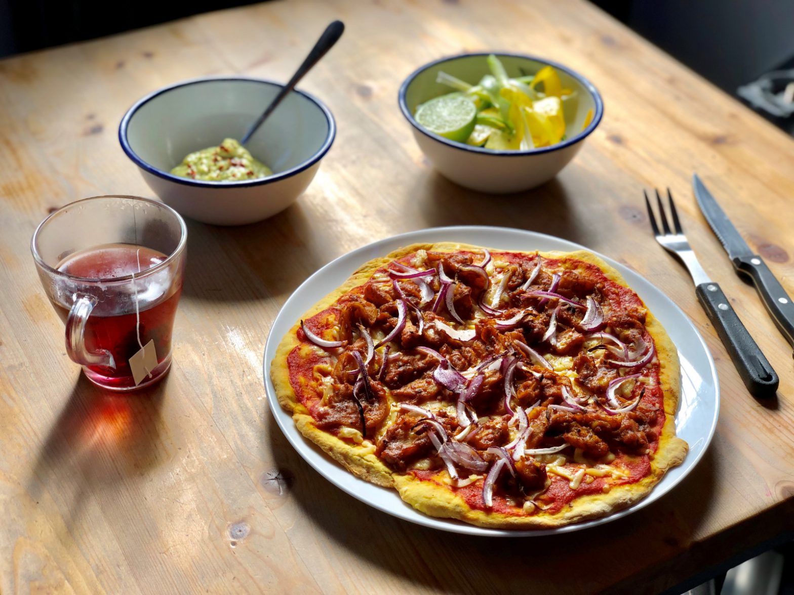 Mexican Jackfruit Flatbread Pizza
