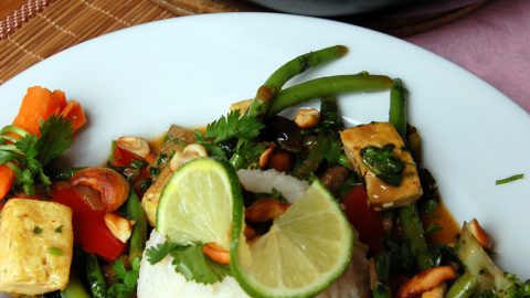Thai Vegetable Curry with Optional Tofu for Caterers
