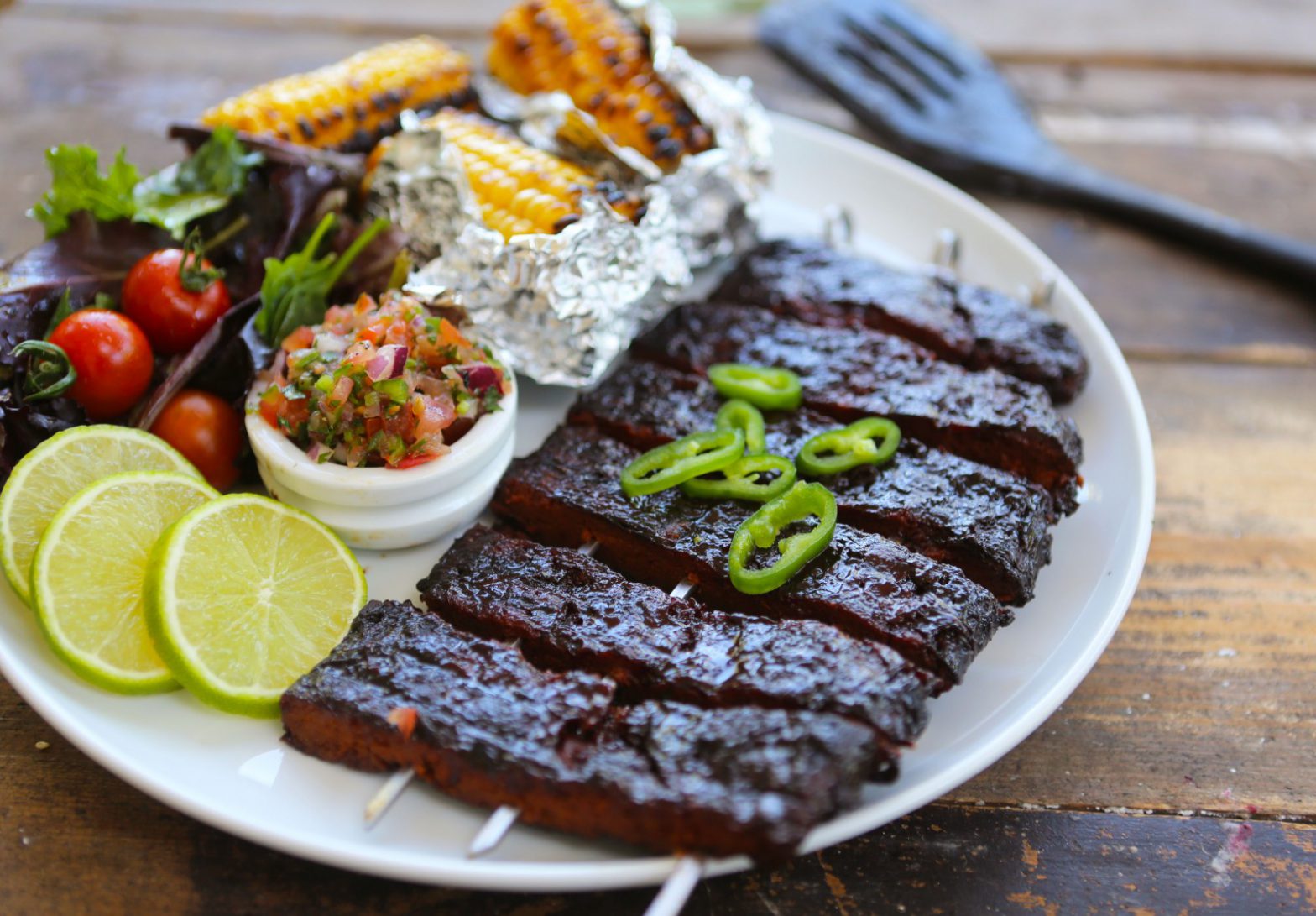 Sticky Barbecue Seitan Ribs