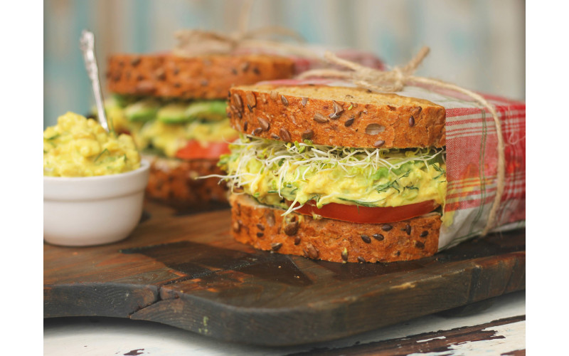 Smashed Chickpea Salad Sandwich