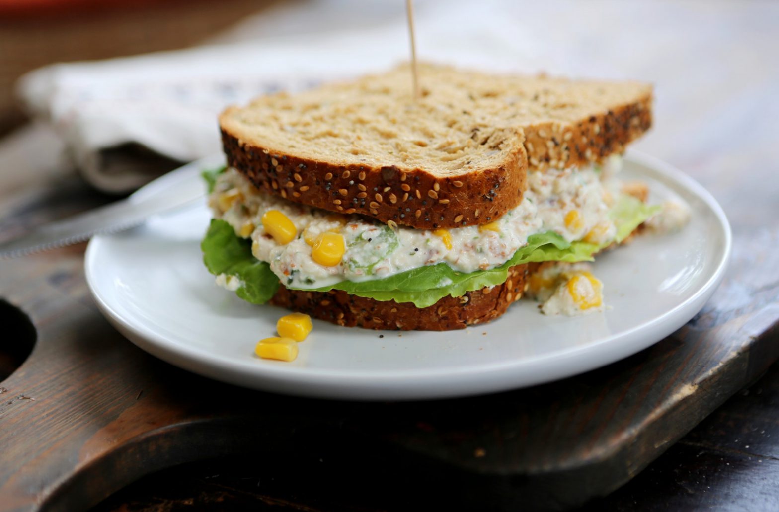 'Tuna' & Sweetcorn Sandwich